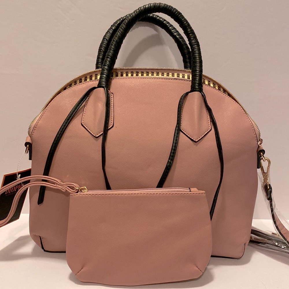 Pink&Black Faux Leather